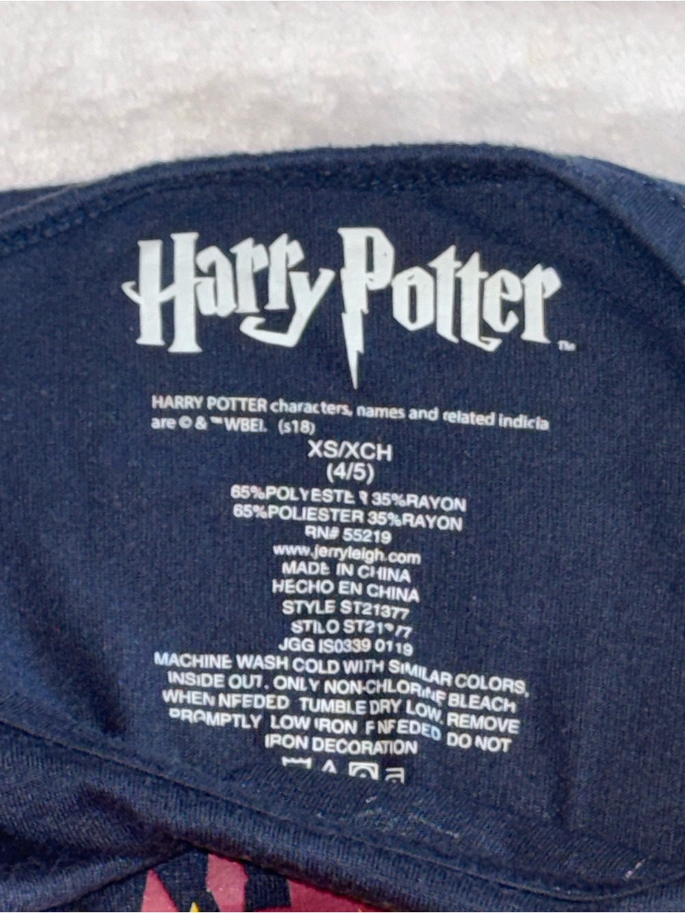 Warner Bros. Navy Harry Potter Kids Tee - Picture 2 of 2